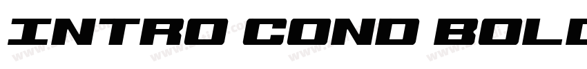 Intro Cond Bold Ital字体转换